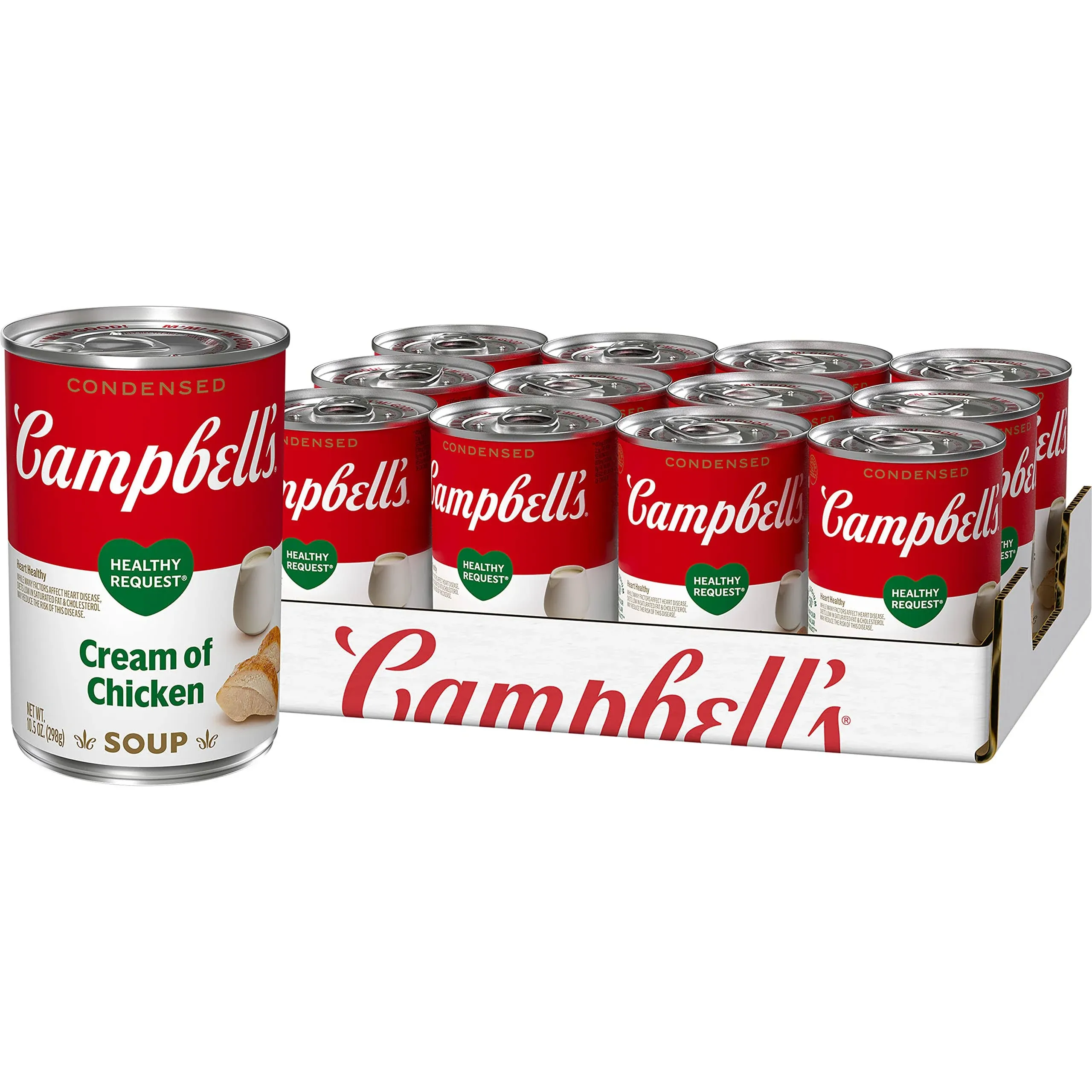 Campbell's Condensed Healthy Request Cream of Chicken Soup, 10.5 Ounce Can (Pack of 12)