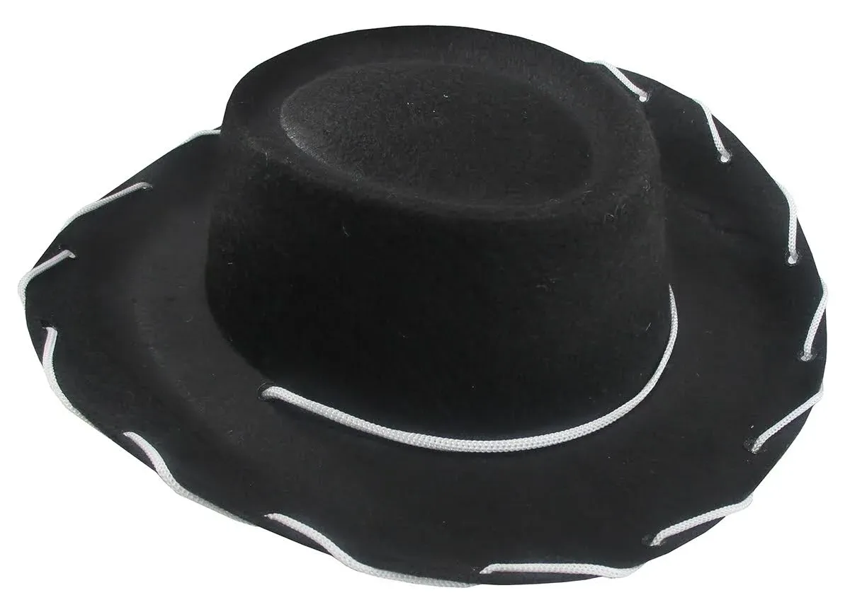 Child Western 1950's Style Kids Cowboy Ranch Hat, Black, One Size