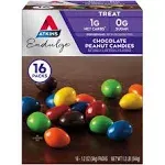 Atkins Endulge Chocolate Peanut Candies, Dessert Favorite, 0g Sugar, 16 Count