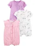 Simple Joys by Carter's baby-girls 3-Pack Snap-Up Rompers