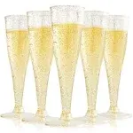 Focusline 100 Pack Plastic Champagne Flutes