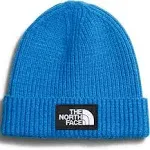 The North Face Kids' Box Logo Cuffed Beanie, TNF Black