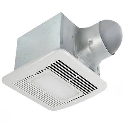 Signature 80/110 CFM Adjustable Speed Ceiling Bathroom Exhaust Fan with Dimmable LED Light, ENERGY STAR