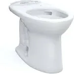 Toto C776CEG#01 Eco Drake Elongated Toilet Bowl Cotton White