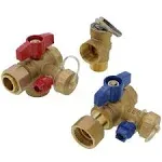 Rheem Supply Service Hot Cold Relief Brass Valves for Tankless Gas Water Heaters