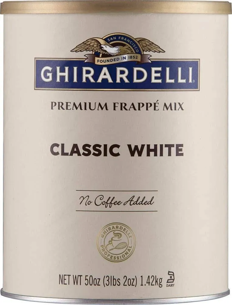 Ghirardelli White Mocha Frappe, 3.12 lb - Case of 6