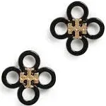 Tory Burch | Small Kira Clover Studs Tory Gold/Black One Size | Realry