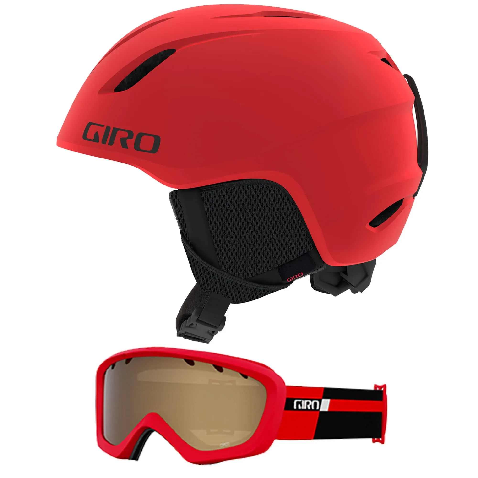 Giro Launch Combo Pack Youth Snow Ski Helmet W/Matching Goggles