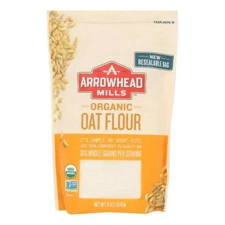 Arrowhead Mills - Organic Oat Flour - Case of 6 - 16 Ounce.