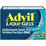 Advil Liqui-Gels Pain Reliever/Fever Reducer, Capsules - 20 count