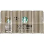 (12 cans) Starbucks Doubleshot Espresso & Cream, 6.5 fl oz