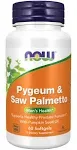 NOW Foods Pygeum & Saw Palmetto - 60 softgels