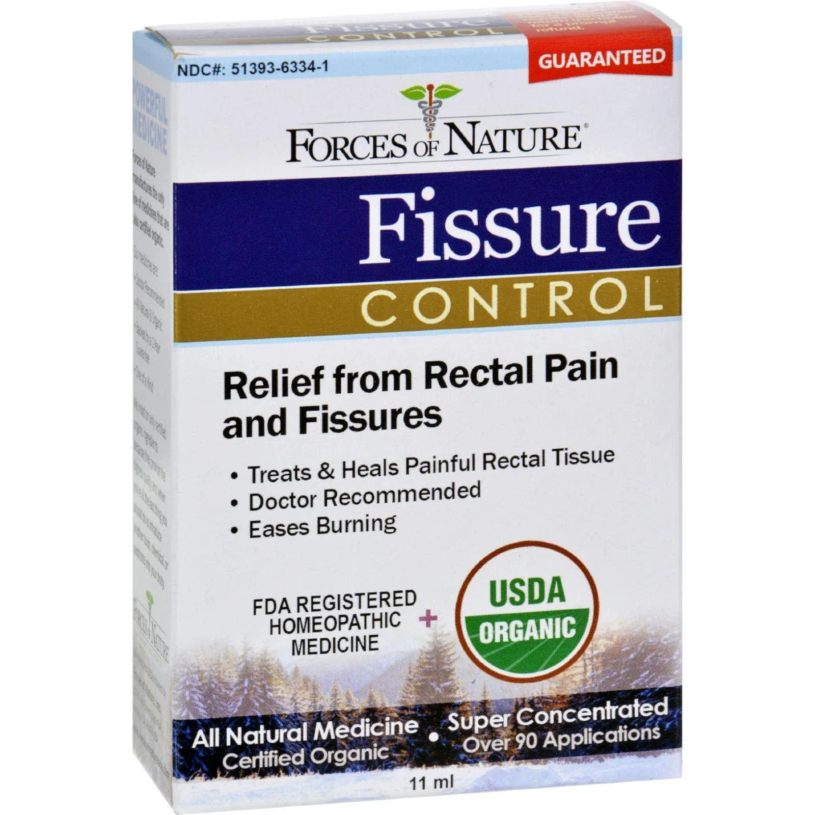 Forces of Nature Organic Fissure Control, 11 ml