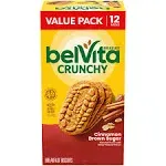 BelVita Breakfast Biscuits, Cinnamon Brown Sugar, Value Pack - 12 pack, 1.76 oz packs