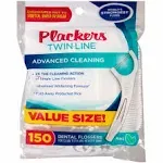 Plackers Twin-Line Dental Flossers - 150 Count