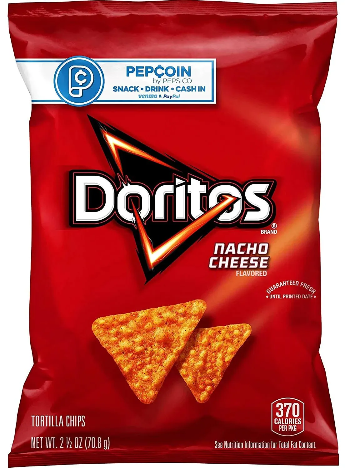 Doritos Nacho Cheese Tortilla Chips, 2.5 Ounce (24 per Case)