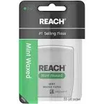 Johnson & Johnson Reach Waxed Dental Floss, Mint, 55 yd