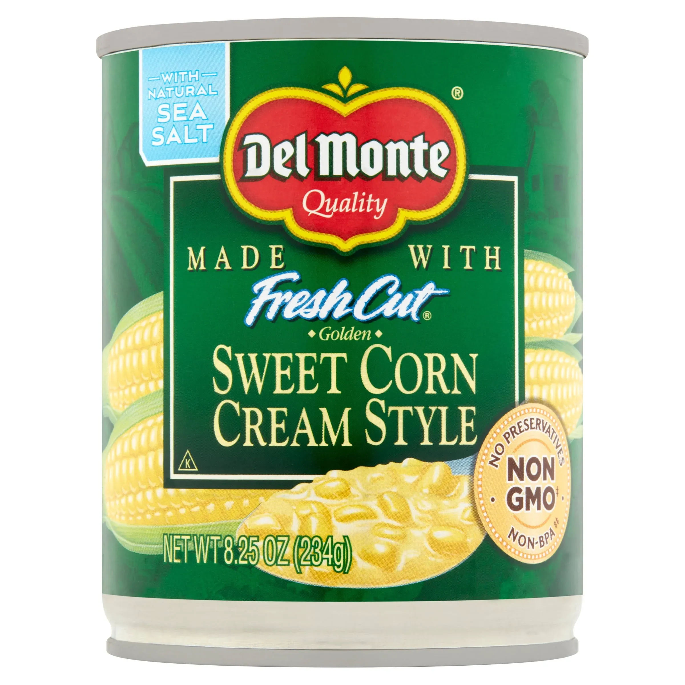 Del Monte Golden Sweet Corn Cream Style, 8.25 oz Can