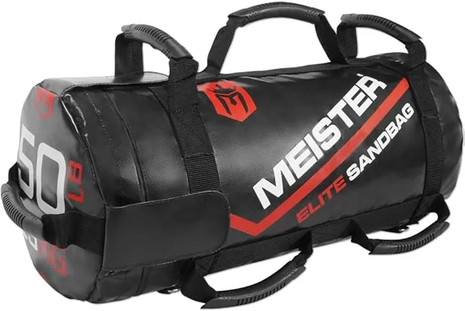 Meister 50lb Elite Fitness Sandbag Package w/ 3 Removable Kettlebells