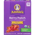 Annie's Organic Berry Patch Bunny Fruit Snacks, 10 Pouches