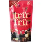 Tru Fru Hyper-Dried Strawberries in White & Dark Chocolate 2.10 oz.