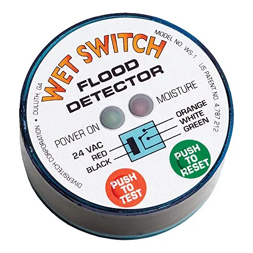 Diversitech Wet Switch Flood Detector, 8" x 1.55" x 9.6" (WS-1)