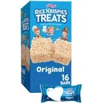 Rice Krispies Treats Crispy Marshmallow Squares, Original, Value Pack - 16 pack, 0.78 oz bars