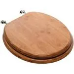 Seats C3B2R220BN Toilet Seat, Round, Rattan Bamboo