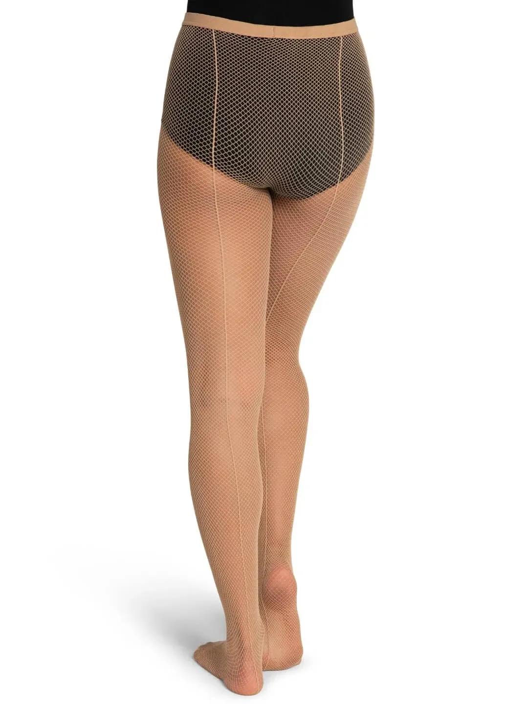 Capezio Women's Studio Basics Fishnet Tight with Seams