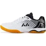 Condromly Womens Mens Lightweight Sneaker Fashion Indoor Court Shoes Suitable for Pickleball, Badminton, Table Tennis, Volleyball (Black 808, 39), 7.