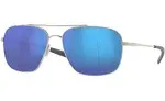 Costa Del Mar Canaveral 580G Polarized Sunglasses - Palladium/Blue Mirror