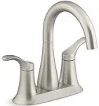 KOHLER K-27388-4 SIMPLICE 4 7/8 INCH CENTERSET DECK MOUNTED BATHROOM FAUCET