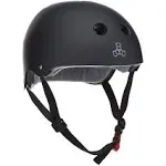 Triple Eight Certified Sweatsaver Helmet (Black Rubber)