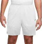 Nike Men's 8" Dri-Fit Icon Basketball Shorts, Medium, White