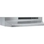 Broan F403004 30" Convertible Range Hood, Stainless Steel