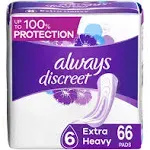 Always Discreet Incontinence and Postpartum Pads - Extra Heavy Absorbency Long90