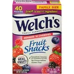 Welch's Fruit Snacks, Berries 'N Cherries, Family Size