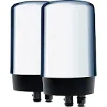 Brita Chrome Tap Water Faucet Replacement Filter 2 Pack