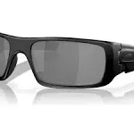 Oakley Crankshaft Men's Rectangle Sunglasses - Black Iridium Lens - Black Frame