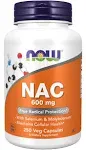 Now Foods NAC N-Acetyl Cysteine 600 mg, with Selenium  -  250 Capsule