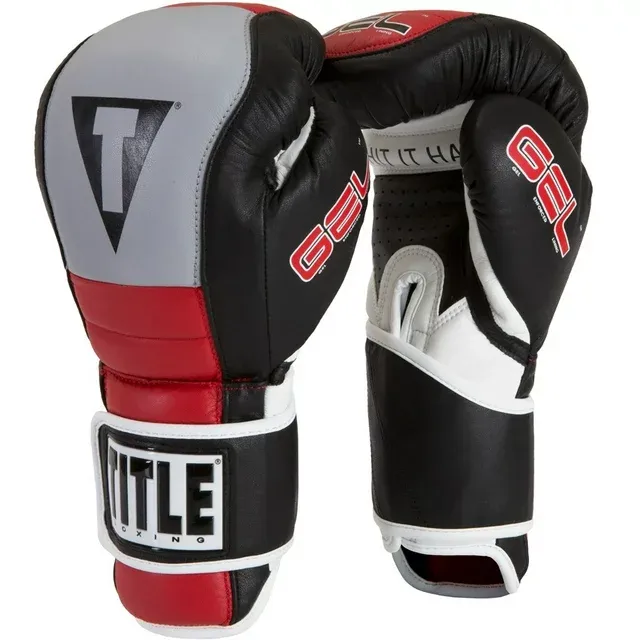 Title Boxing Gel World Bag Gloves - Red