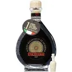 Due Vittorie Oro Gold Balsamic Vinegar of Modena in Glass Decanter - 8.45fl oz / 250ml with Cork Pourer - Special Edition