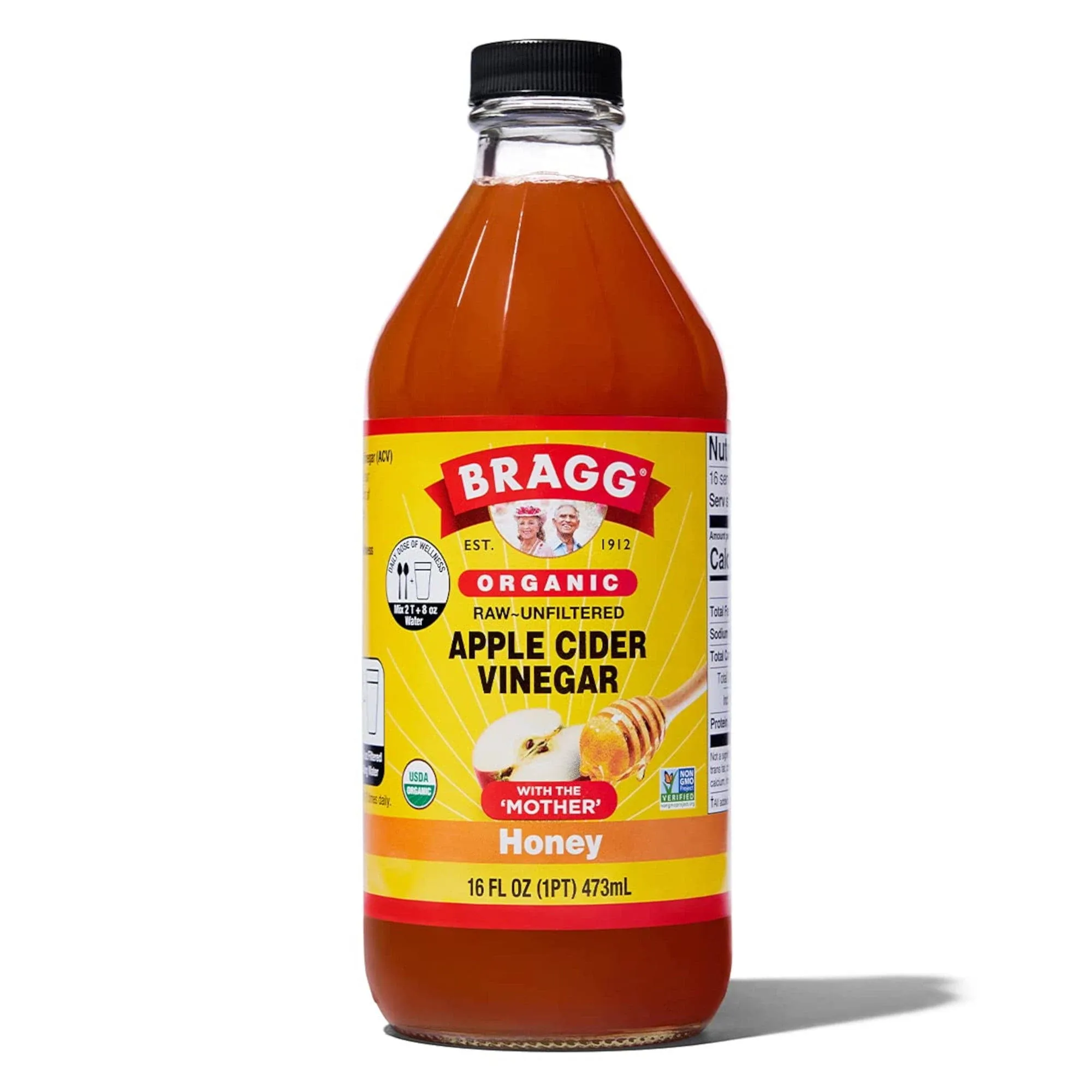 Bragg Apple Cider Vinegar, Organic, Honey - 16 fl oz