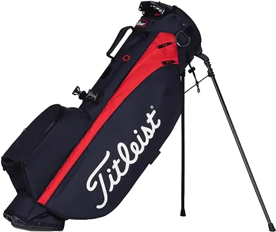 Titleist Players 4 Stand Bag Black/Black/Red