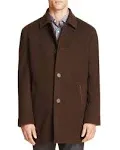 Cole Haan Men's Wool-Blend Italian Topper - Brown - Size XXL