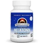 Source Naturals Melatonin, Time Release, 3 mg, Tablets