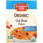 Arrowhead Mills Organic Cereal, Oat Bran Flakes, 12 oz. (Pack of 4)