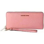 Michael Kors Jet Set Travel Large Continental Wristlet Wallet Primrose Pink