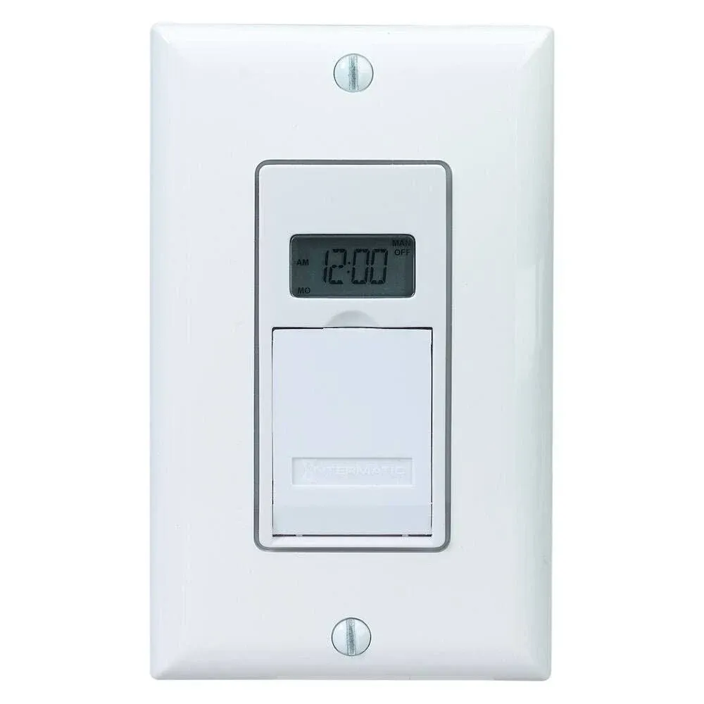 Intermatic EJ600 In-Wall Timer, 7-Day, White