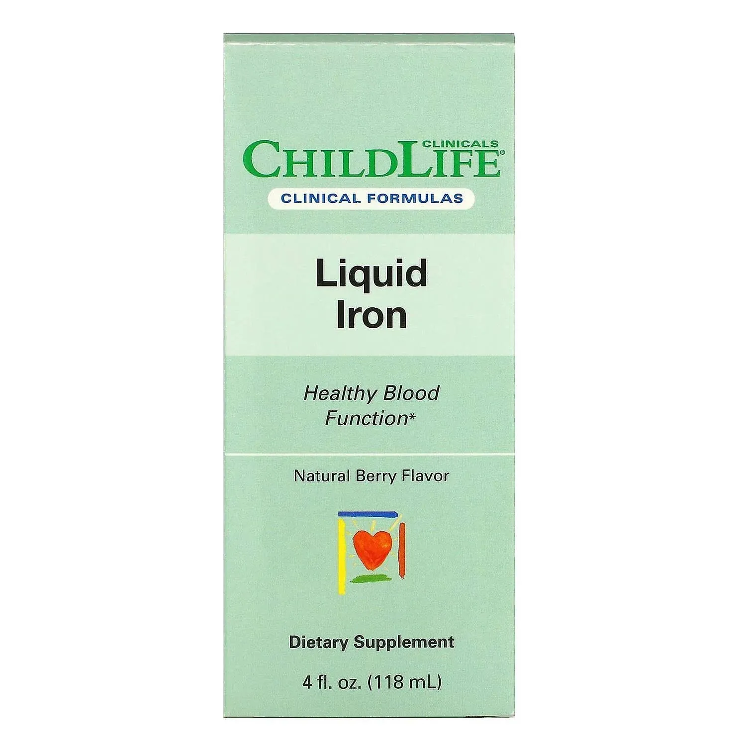 Childlife Clinicals Liquid Iron Natural Berry 4 fl oz (118 ml)